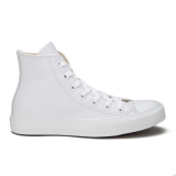 N43d1470 - Converse Unisex Chuck Taylor All Star Leather Hi-Top Trainers White Monochrome - Unisex - Shoes
